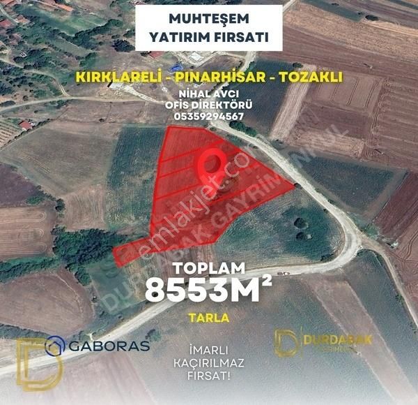 Pınarhisar Tozaklı Köyü Satılık Konut İmarlı Kırklareli Pınarhisar Tozaklı Yatırım Fırsatı İmarlı 1200 M2