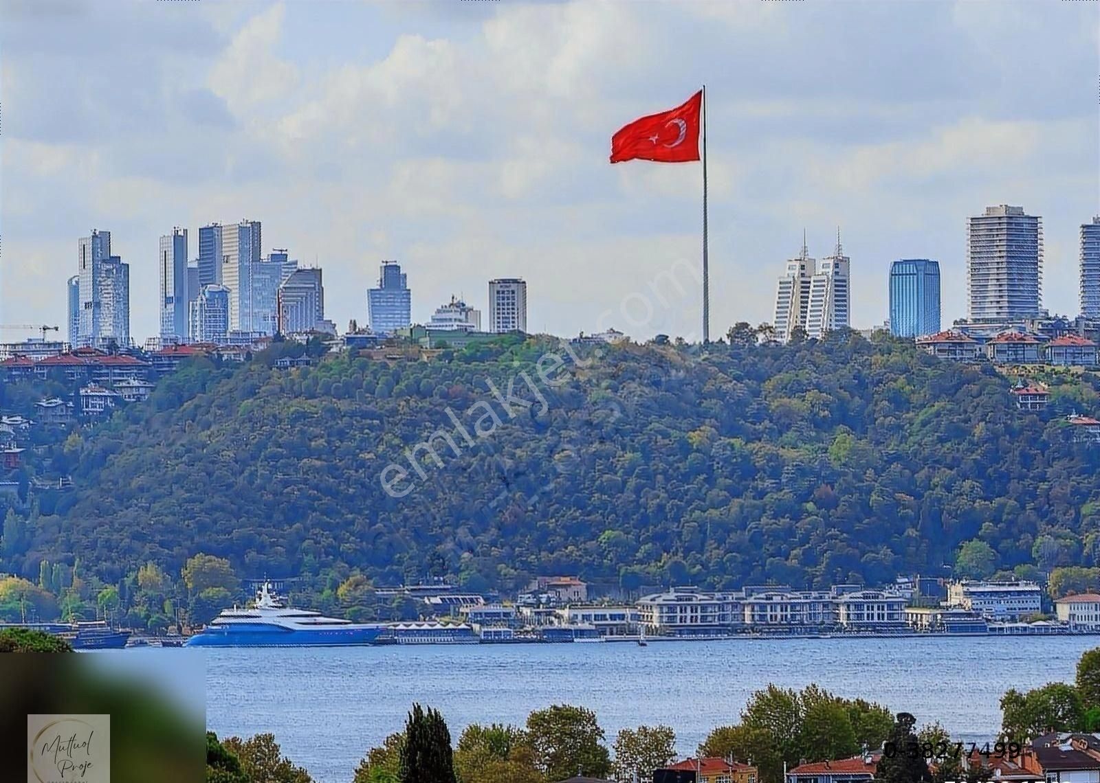 Üsküdar Güzeltepe Satılık Daire Mutluol Proje'den Mercan Sitesinde Boğaz Manzaralı 325m2 Dubleks