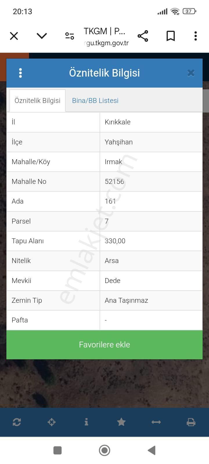 Yahşihan Irmak Köyü (Battalgazi) Satılık Konut İmarlı Kırıkkale Yahşihan Irmak Da Satılık İmarlı Satılık Arsa