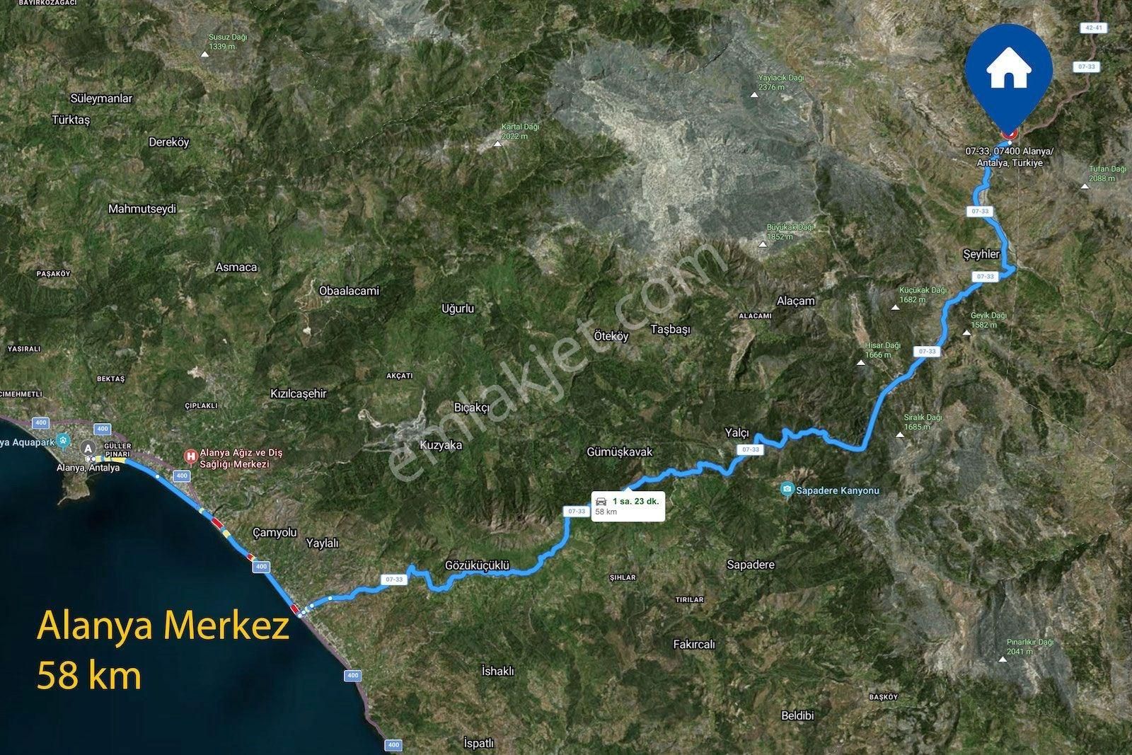 Alanya Şıhlar Yaylası’nda 4.058 M² Satılık Tarla - Görsel 3