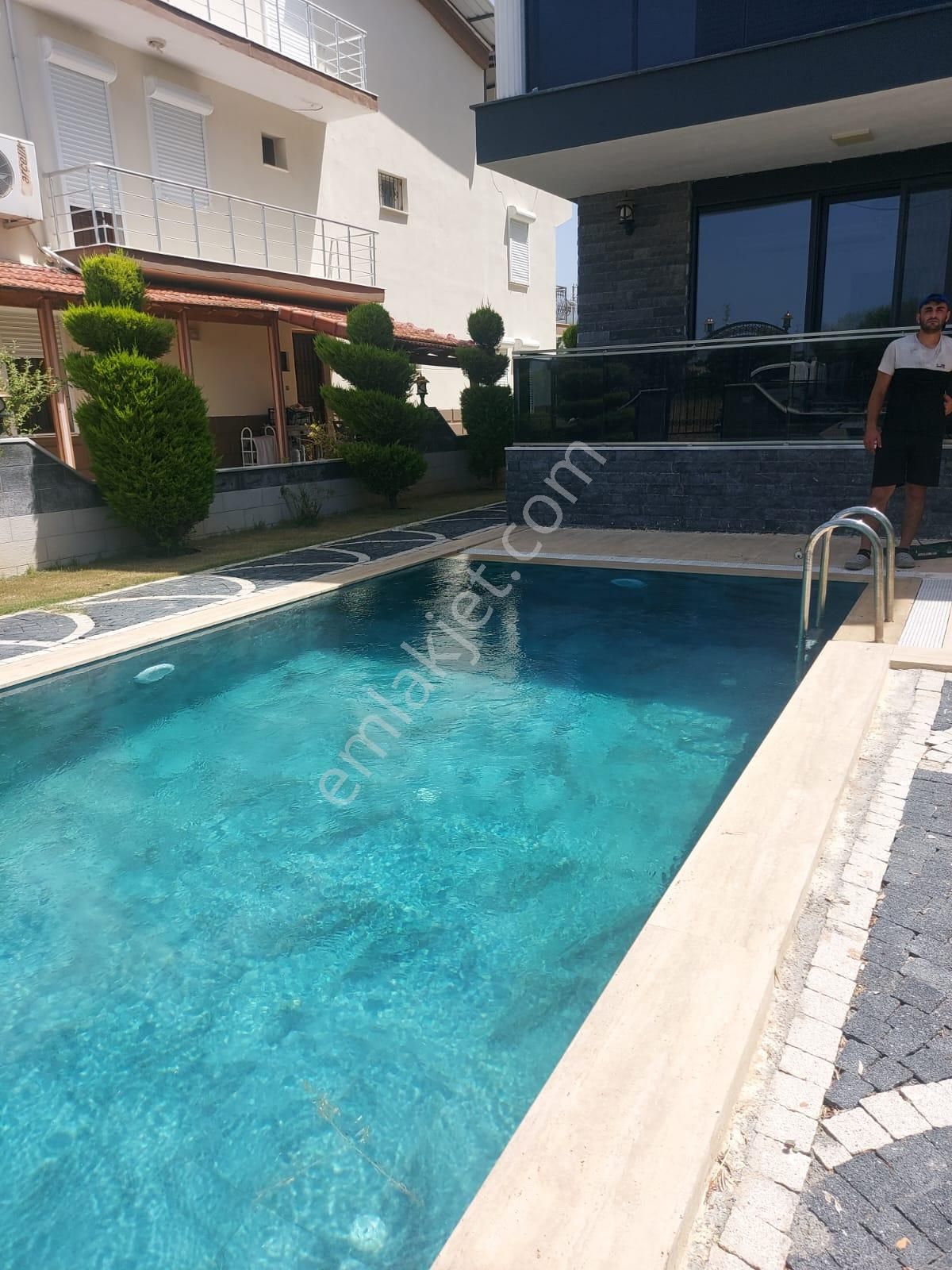 Aydın Didim Fevzipaşa Satılık 5+2 Havuzlu Çok Lüks Akıllı Ev Sistemli Bahçeli Müstakil Villa - Görsel 23