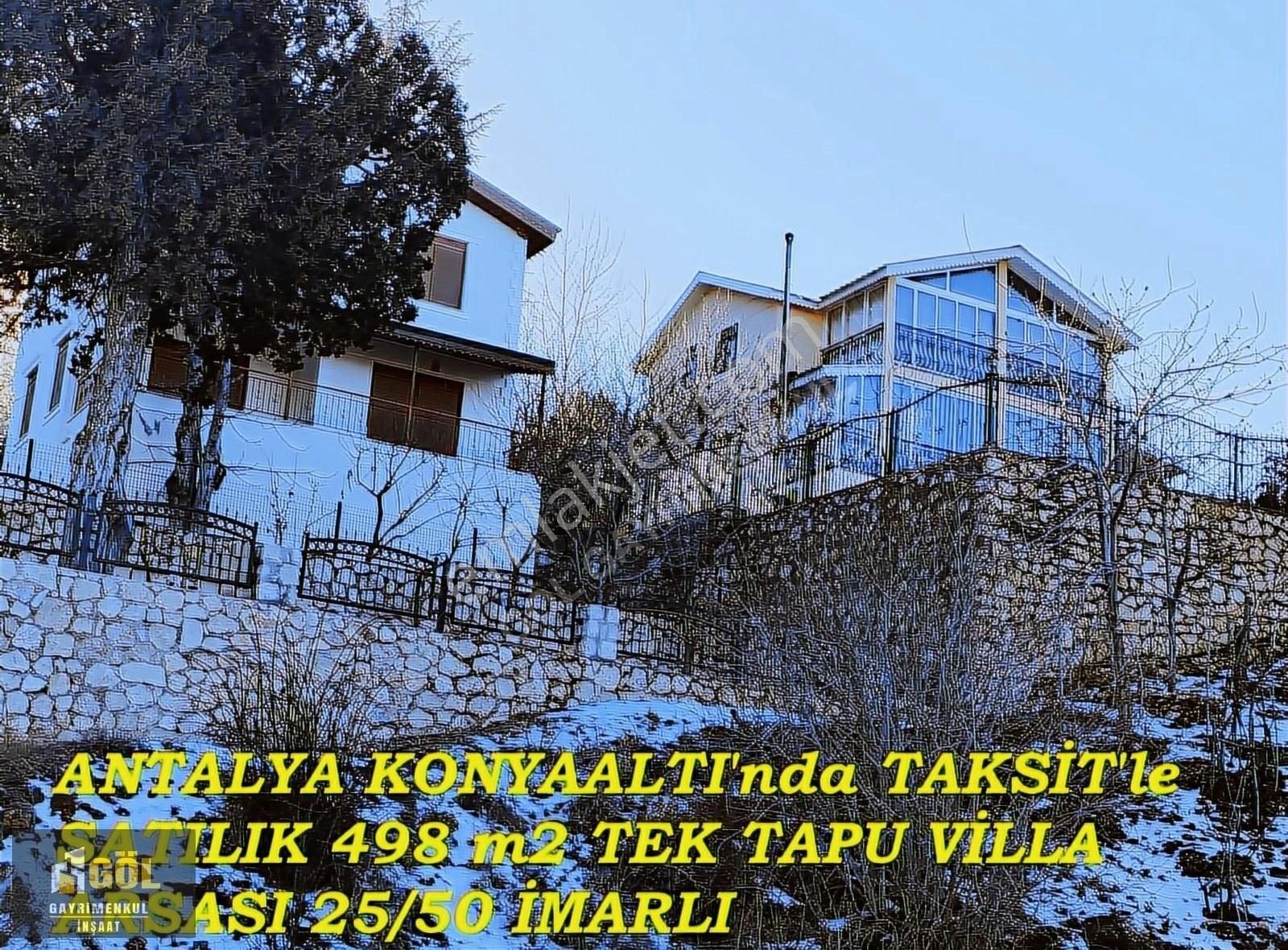 Konyaaltı Çağlarca Satılık Villa İmarlı Göl Gayrimenkul'den Antalya Konyaaltı'da Villa İmarlı Arsa.