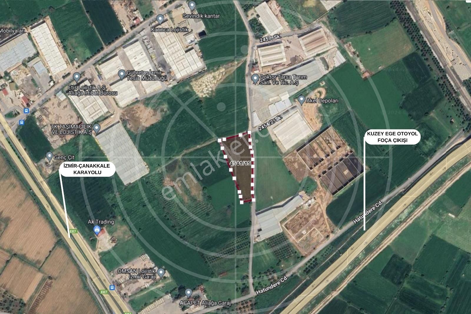 Aliağa Helvacı Fatih Mah. Satılık Tarımsal Depo İmarlı Arazi - Görsel 5