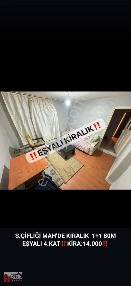 Sultangazi Sultançiftliği Kiralık Daire Çetin İnş. S.çifliği Mah.de 1+1 75m 4.kat Bekara Uygun