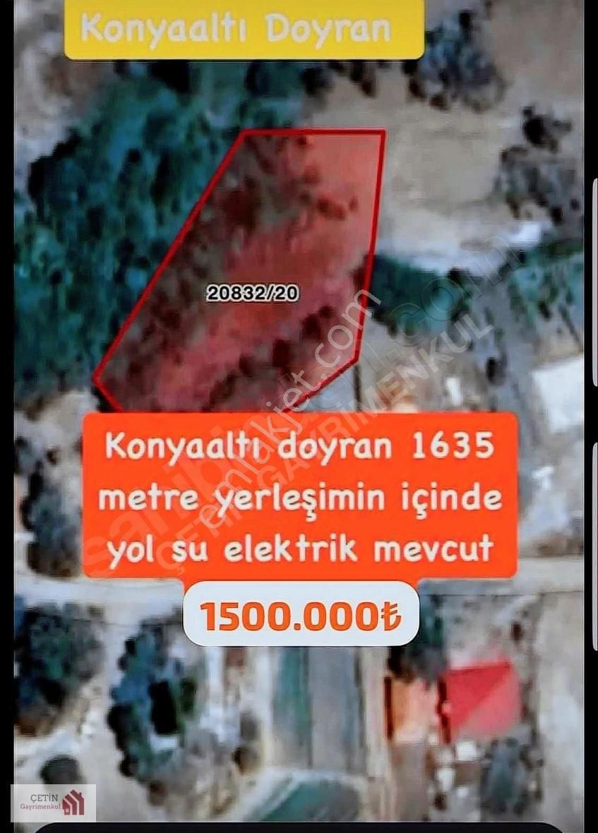 Konyaaltı Doyran Satılık Bağ & Bahçe Konyaaltı Doyran Boyalıda 1600 Mtre