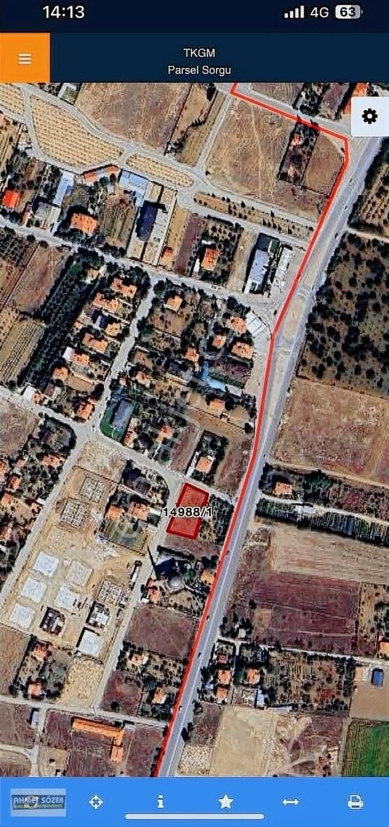 Meram Kozağaç Satılık Villa İmarlı Kozağaç Villa Arsası 1100 M2 Hatıp Yolu Köşe Çiftyolacephe