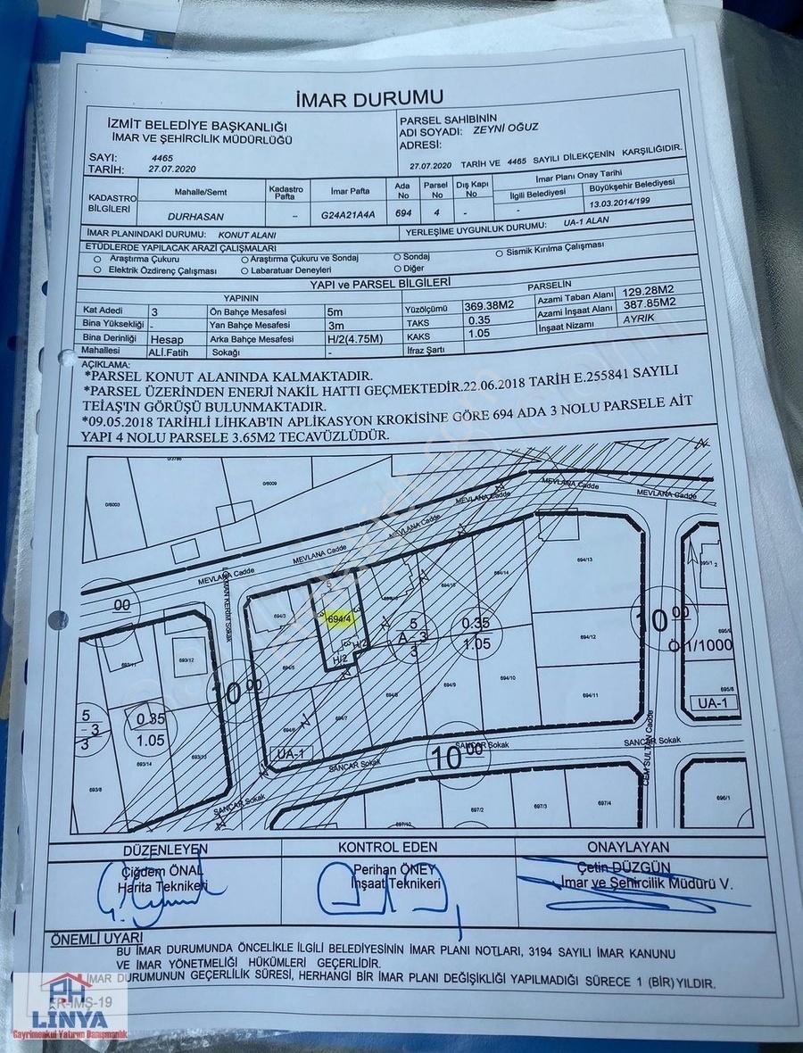 Kocaeli İzmit Alikahyada Satılık 3 Kat İmarlı Arsa - Görsel 4