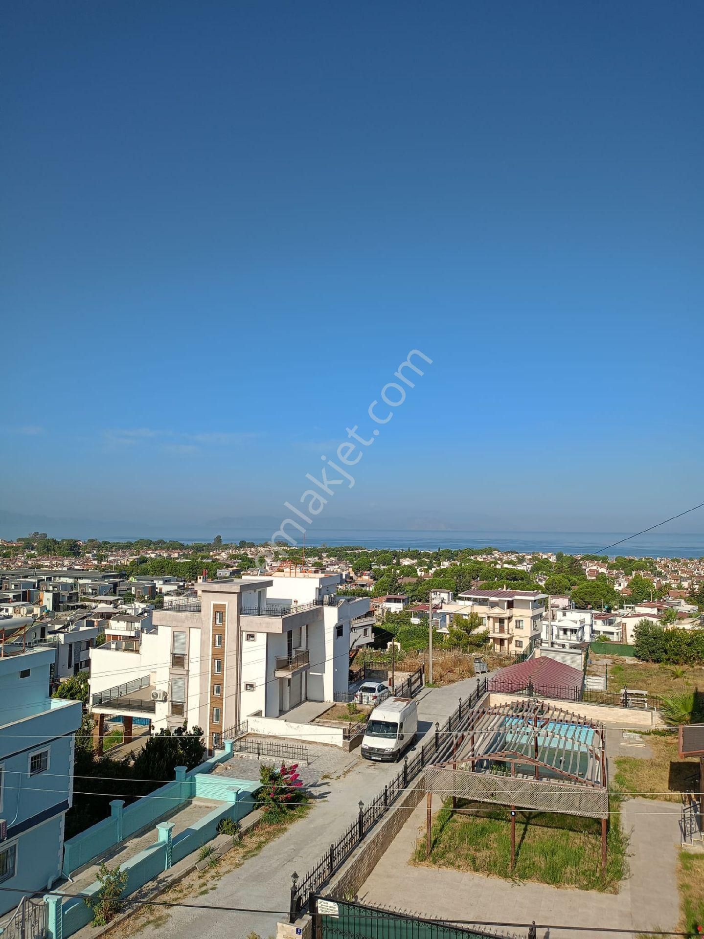 Kuşadası Soğucak Satılık Villa Soğucak Da, Full Deniz Manzaralı, Ortak Havuzlu Sitede Satılık Villa