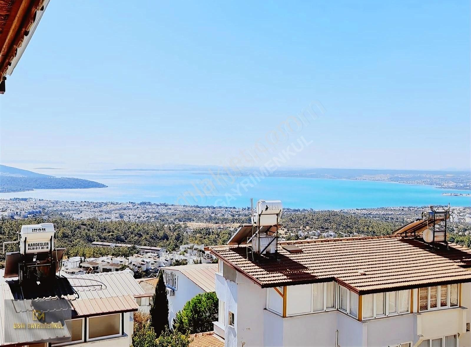 Didim Akbük Satılık Villa Daire Fiyatına Acil Satlık Ful Deniz Manzaralı 3+1 Villa