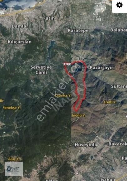 Başiskele Serindere Satılık Tarla İnaltay Yuvacık Serindere 16.550m2 Satılık Fındıklık Cevizlik