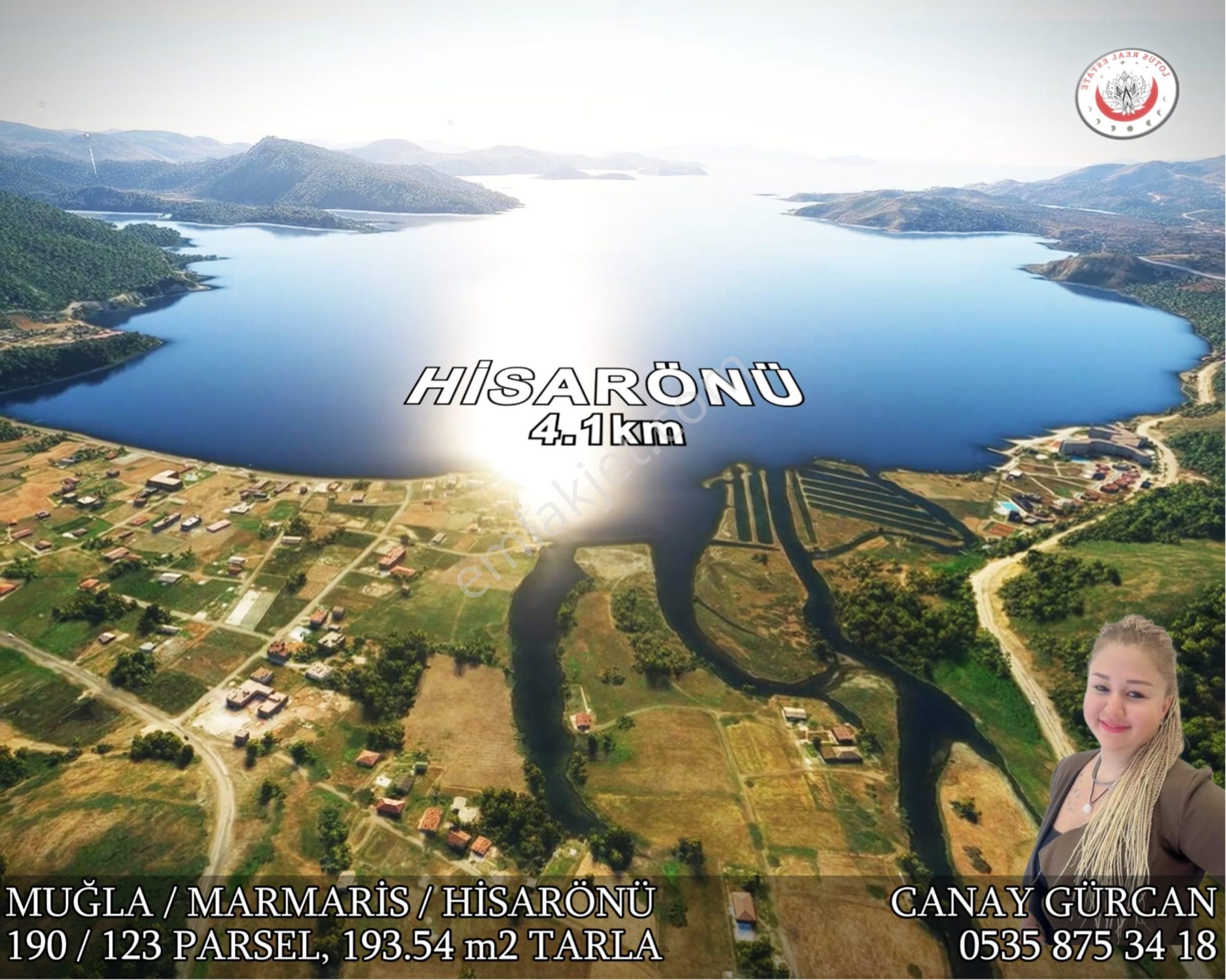 Marmaris Hisarönü Satılık Tarla Lotus'tan Marmaris Hisarönü'nde Satılık Emsalsiz 193 M2 Tarla