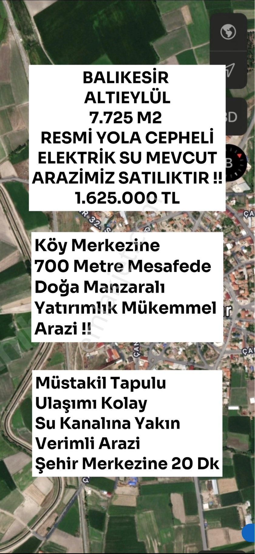 Altıeylül Çandır Satılık Tarla Balıkesir Altıeylül Çandır Mh. Fırsat Fiyat!!