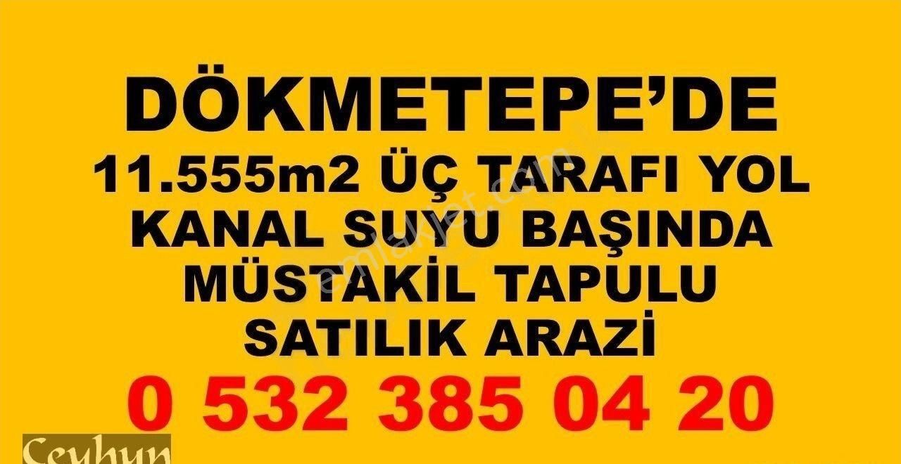 Turhal Dökmetepe Köyü Satılık Tarla Dökmetepe'de Üç Cephesi Yol 11.555m2 Tek Tapulu Sulak Arazi