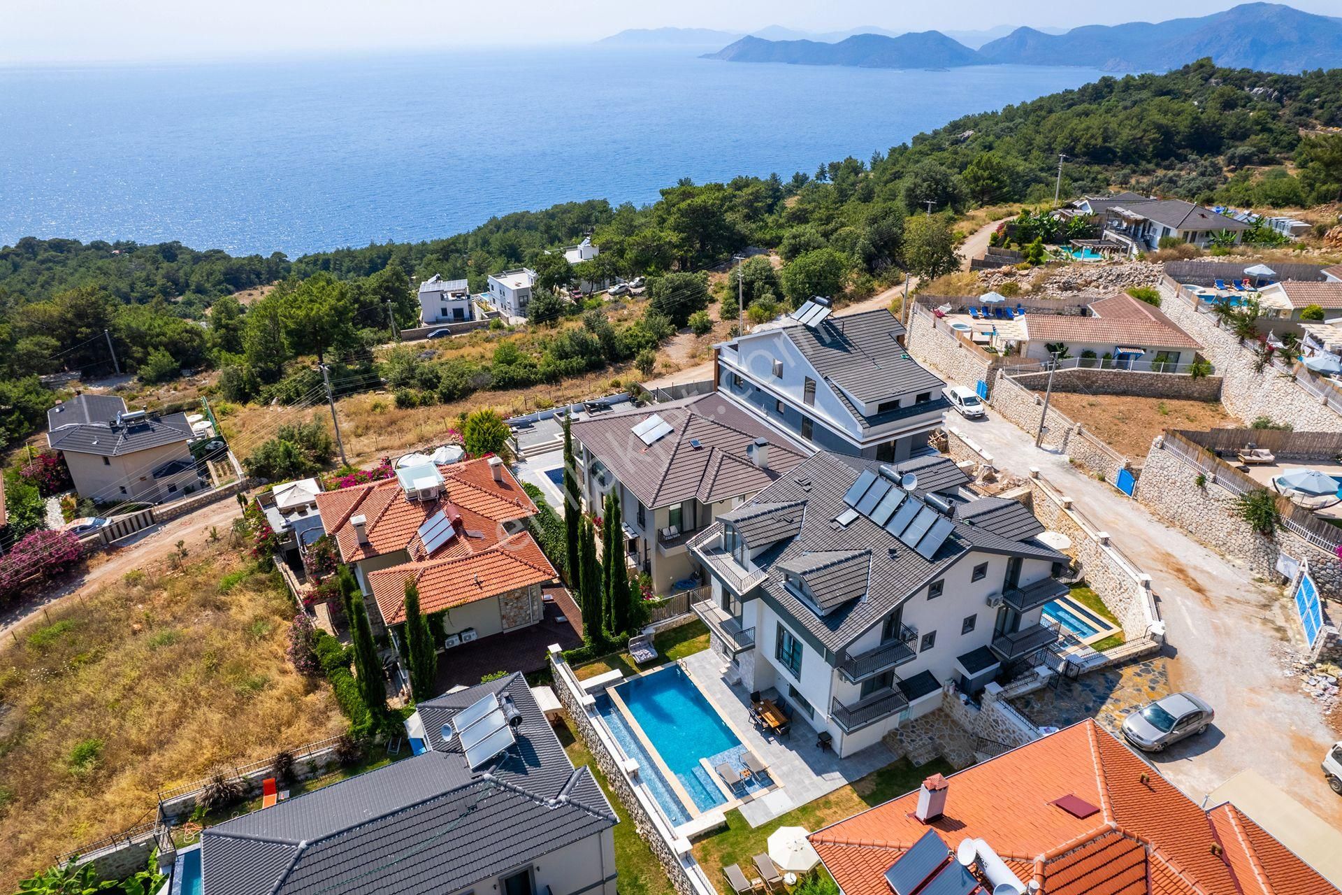 Fethiye Faralya Da Deniz Manzaralı Satılık 2 Adet Villa - Görsel 2