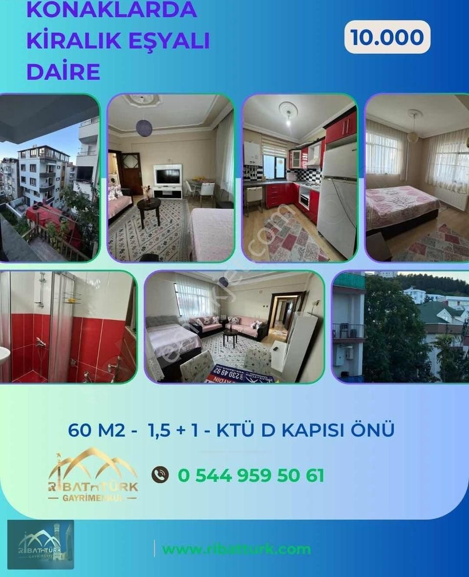 Trabzon Ortahisar Metroya Yakın Kiralık Daire Trabzon Konaklar Da , 1,5+1 Eşyalı Kiralık Daire