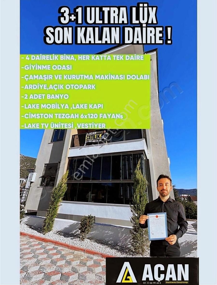 Bucak Onaç Satılık Daire Açan'dan Sıfır Üst Standart Lüx Dairemiz Son Kalan !