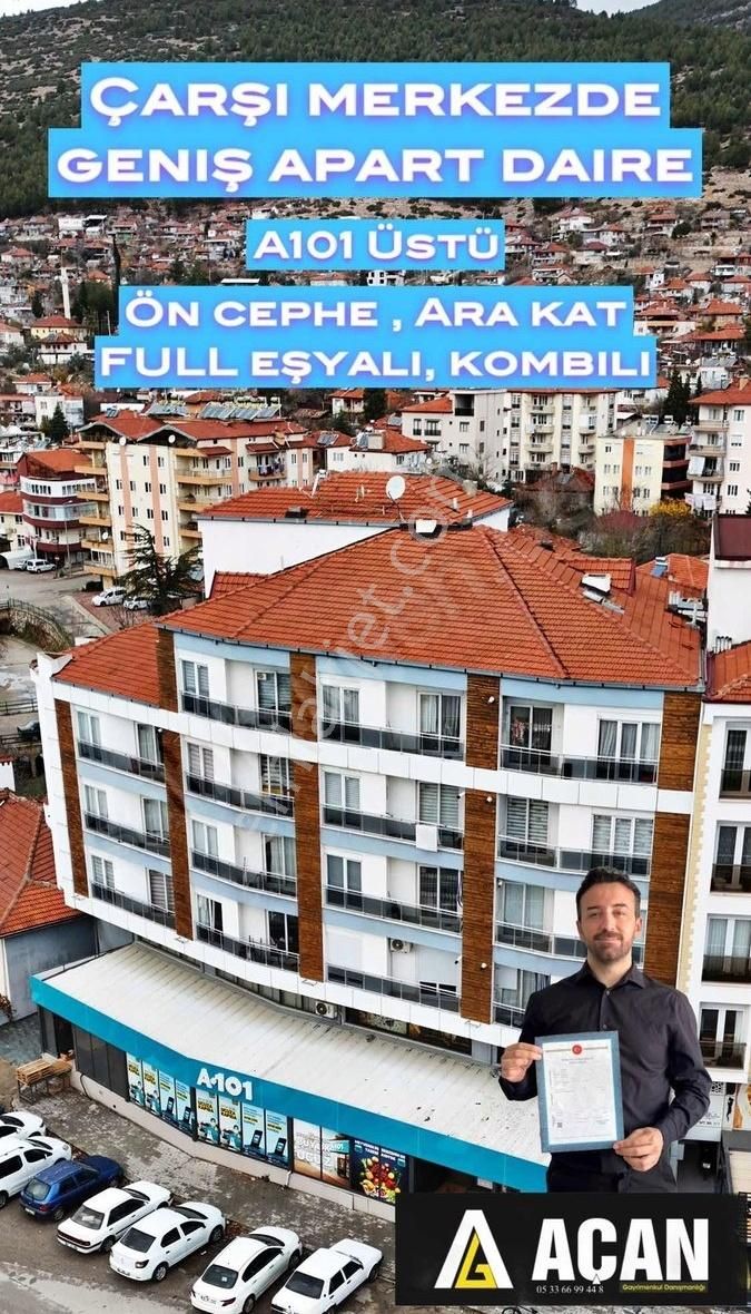 Bucak Oğuzhan Satılık Daire Açan'dan Çarşı Merkez Apart Daire Full Eşyalı