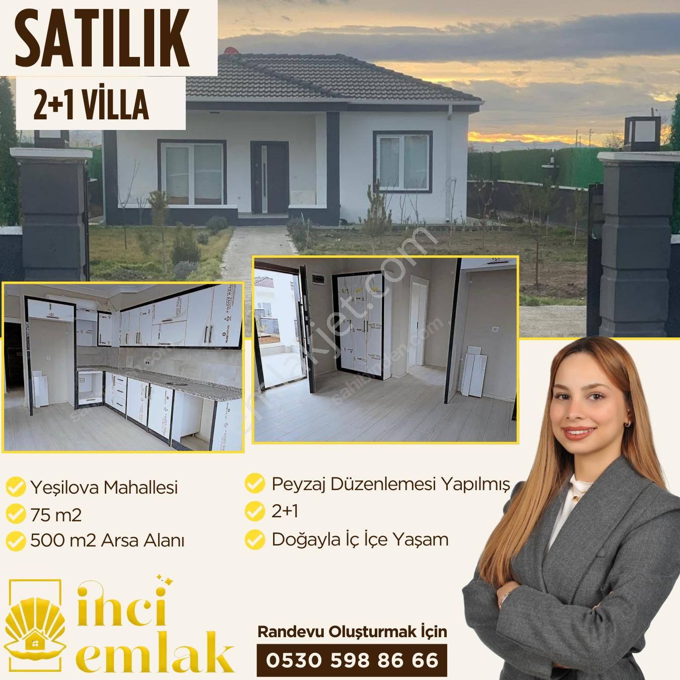 Aksaray Merkez Yeşilova Bld. (Köseli) Satılık Villa İnci Emlak'tan Satılık Kaçırılmayacak Villa Fırsatı!