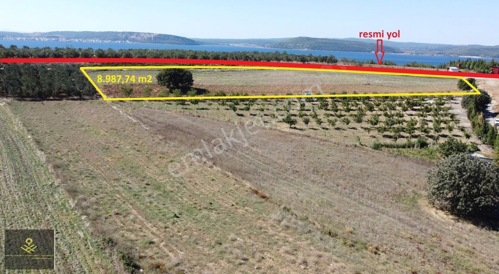 Çanakkale Merkez Esenler Satılık Tarla İmar Genişleme Sahasındasarı Alanda Satılık Kooperatif Hissesi