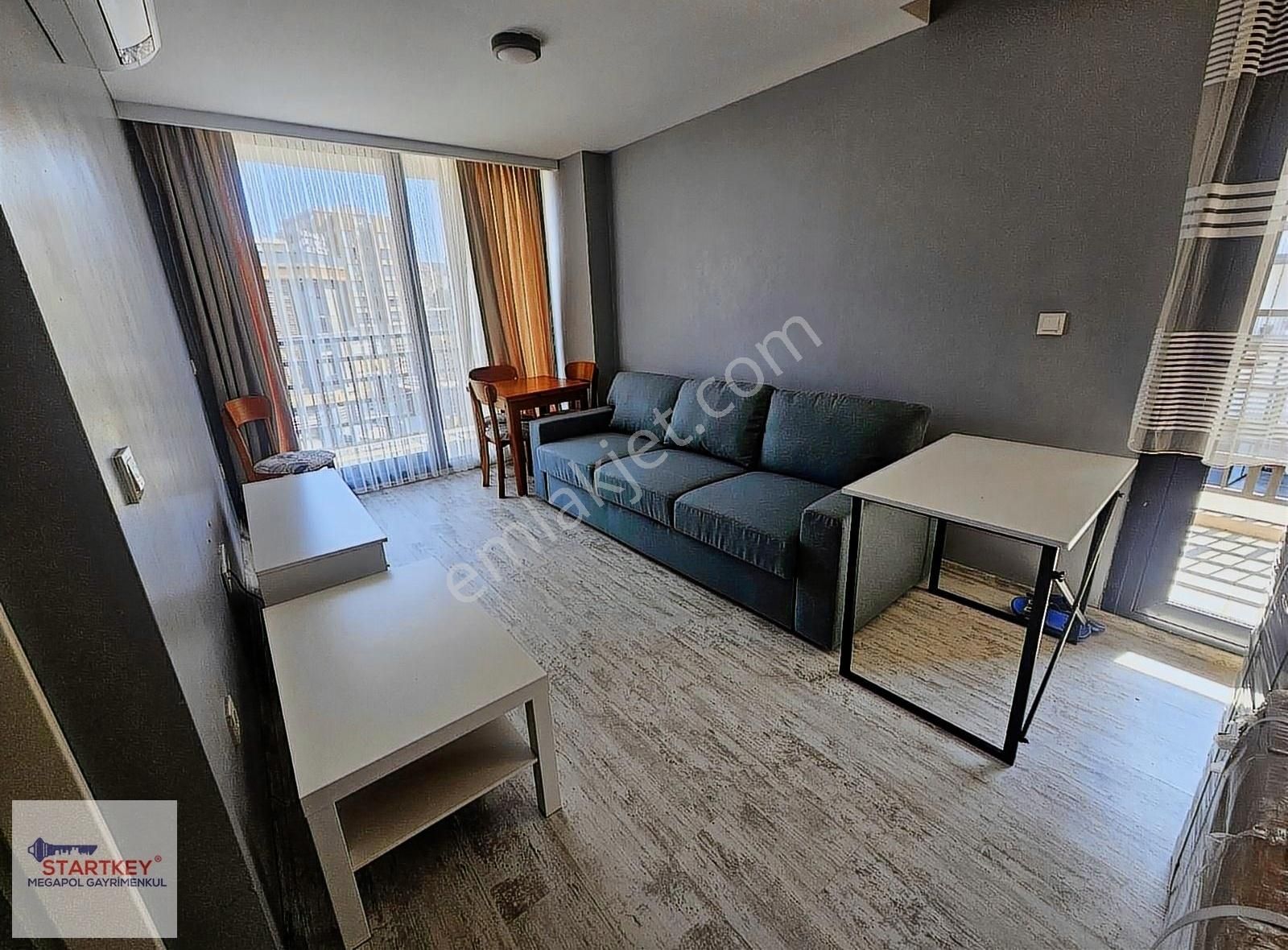 Bornova Kazımdirik Kiralık Daire Sanayı Metro Yakını Kıralık Eşyalı 1+1 Cıft Balkonlu Daire