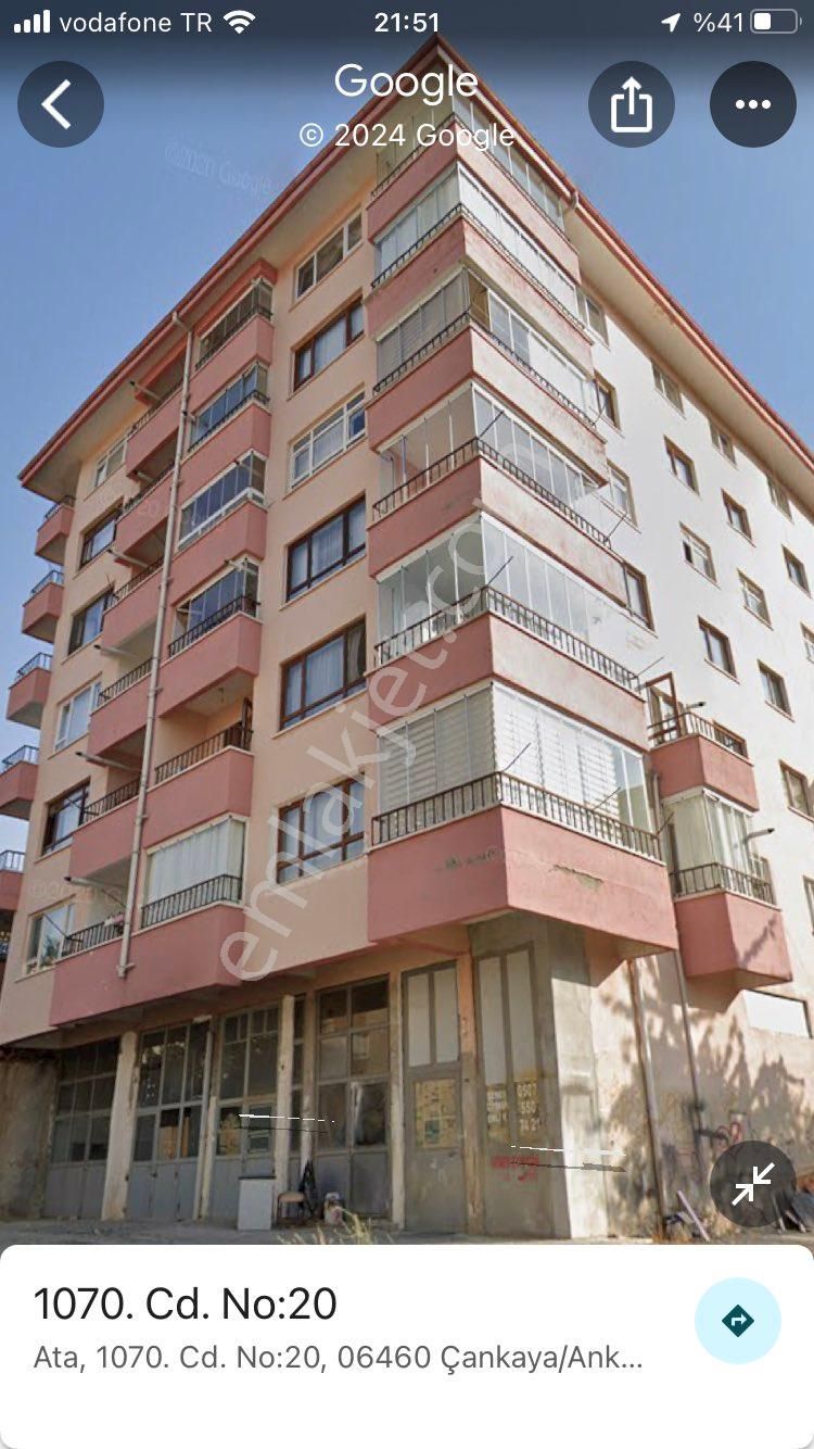 Çankaya Ata Kiralık Büro Ankara Çankaya Ata Mah 1070 Cad 20 Adresinde Asma Katlı Kiralık Dükkan