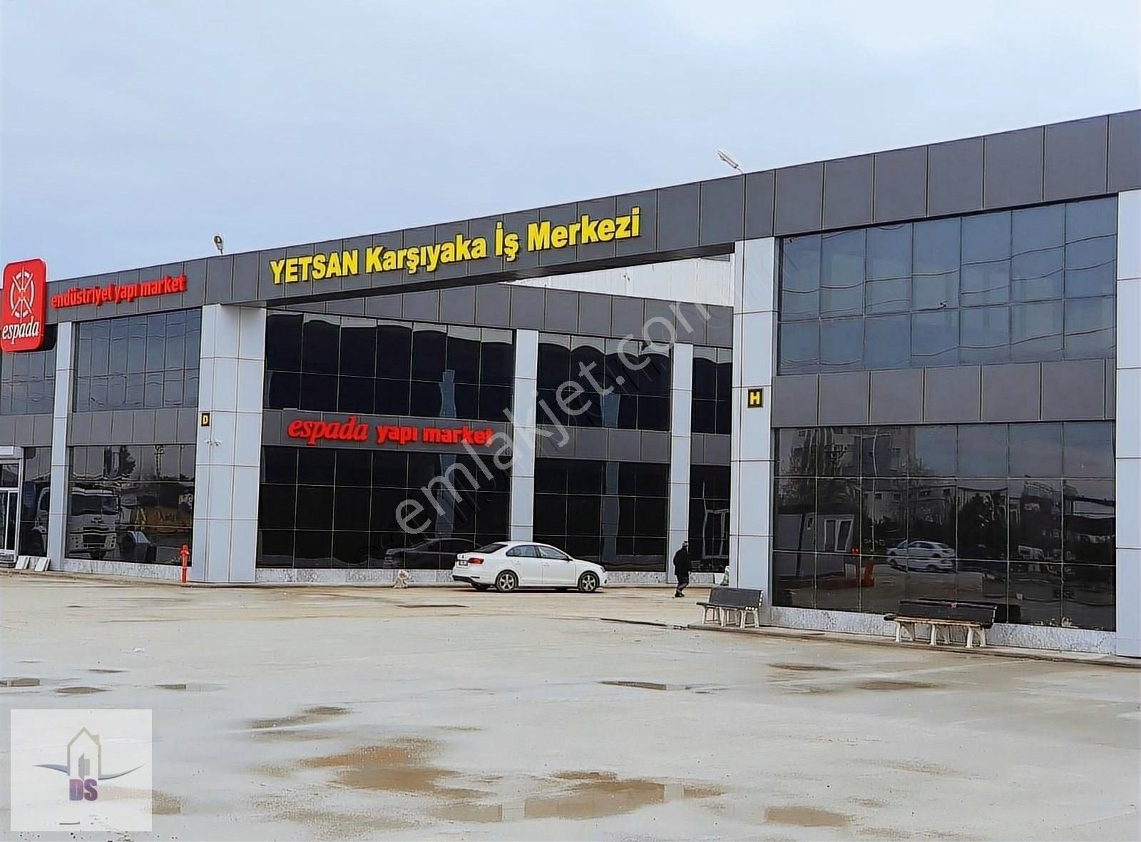 Sarıçam Yeni Kiralık Depo Karşıyaka Yetsan İş Merkezinde 100 M2 İşyeri