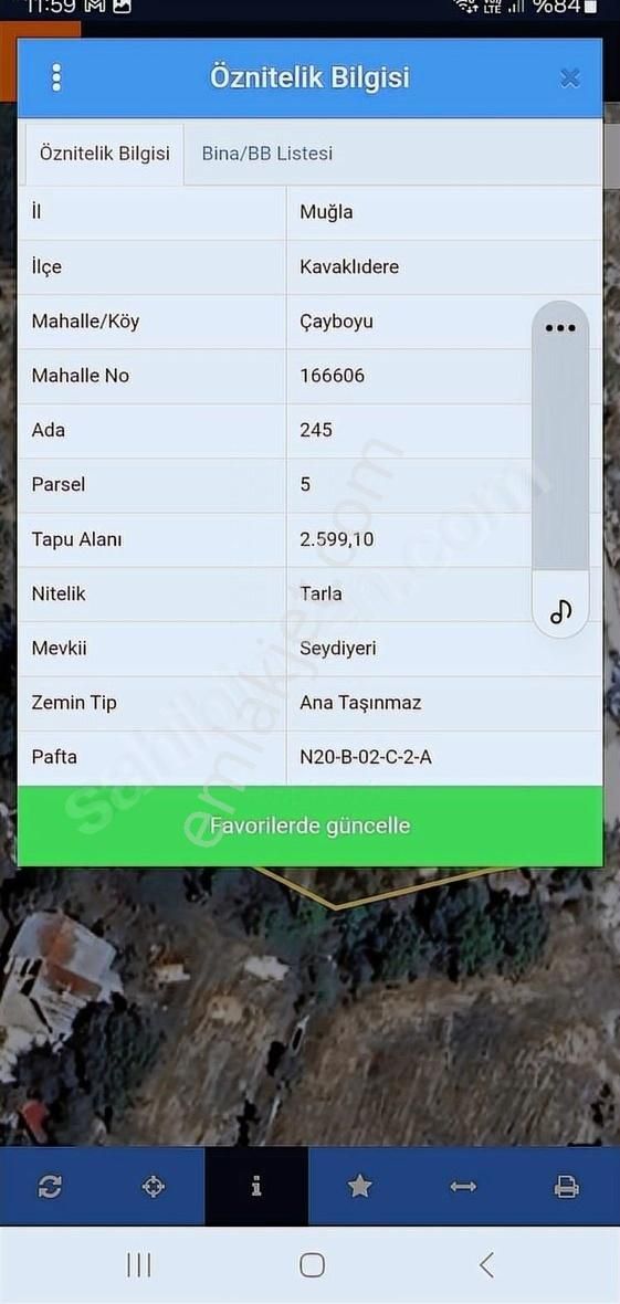 Kavaklıdere Çayboyu Satılık Tarla Özkan Emlaktan Muğla Kavaklıderede Satılık Zeytinli Tarla