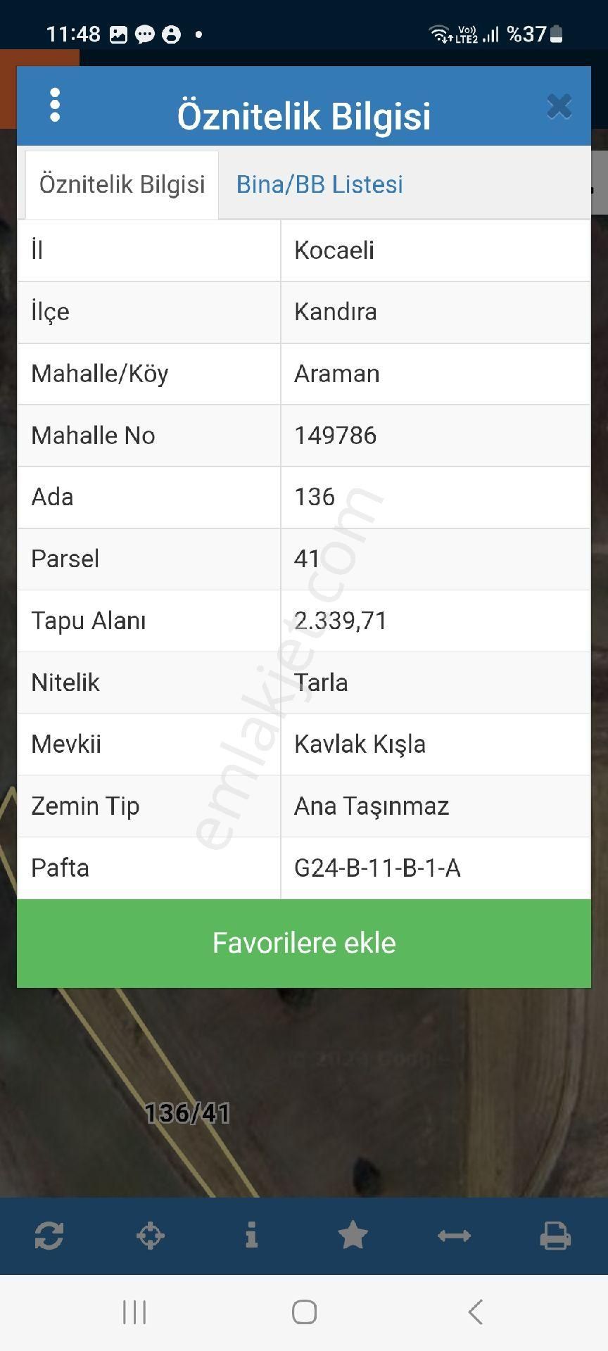 Kocaeli Kandıra Araman Köyünde Satılık 2339 M2 Tarla - Görsel 2