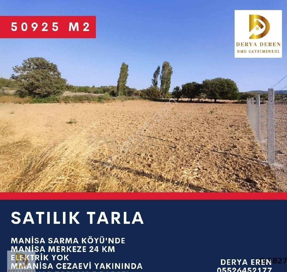 Yunusemre Sarma Satılık Tarla Satılık Tarla Manisa Yunusemre Sarma Köyü'nde 50925 M2