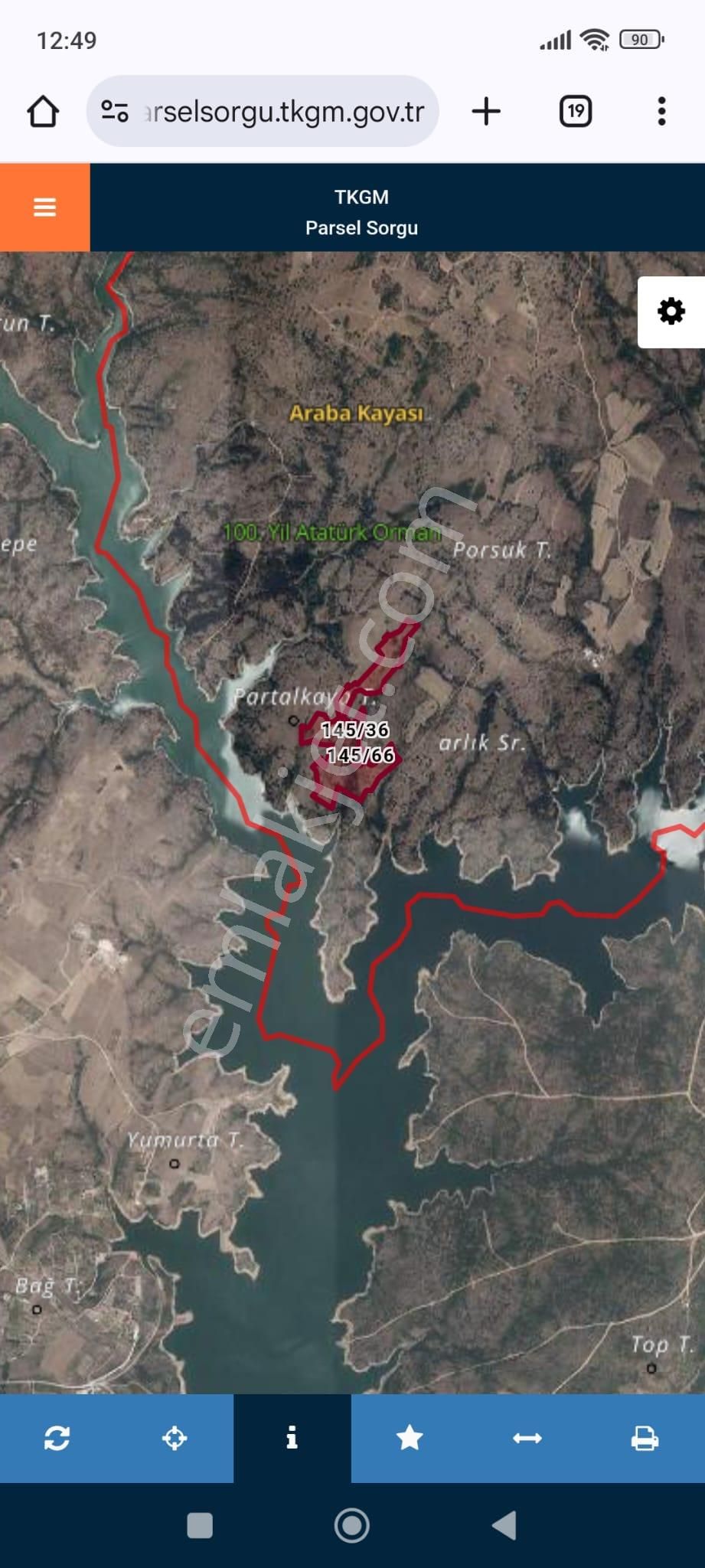 Kırklareli Merkez Demircihalil Köyü Satılık Tarla Demircihalil Köyünde Baraj Manzaralı Satılık Tarla 2.410 M2