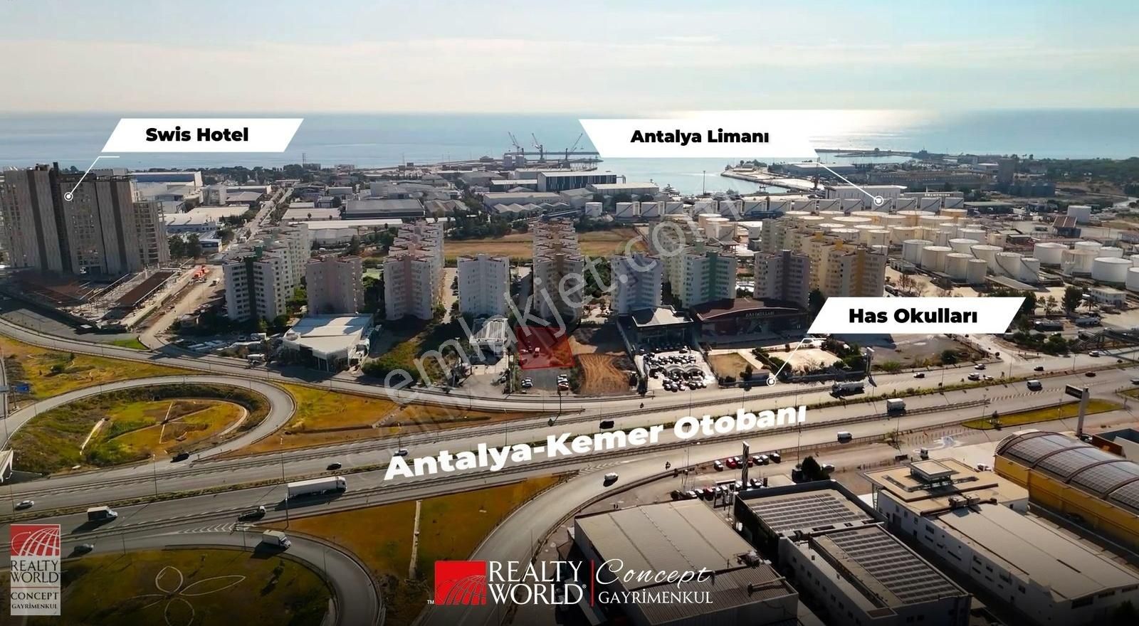 Konyaaltı Liman Satılık Ticari İmarlı Konyaaltında Tam Faturalı Kdv Dahil Satılık 2.020 M2 Otel Arsası