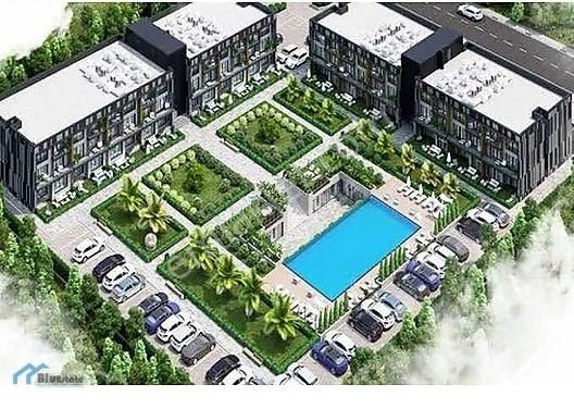 Yunusemre Muradiye Satılık Residence Ekmas Manisa'da Satılık Havuz Cepheli Eşyalı 1+1 Bahçe Katı