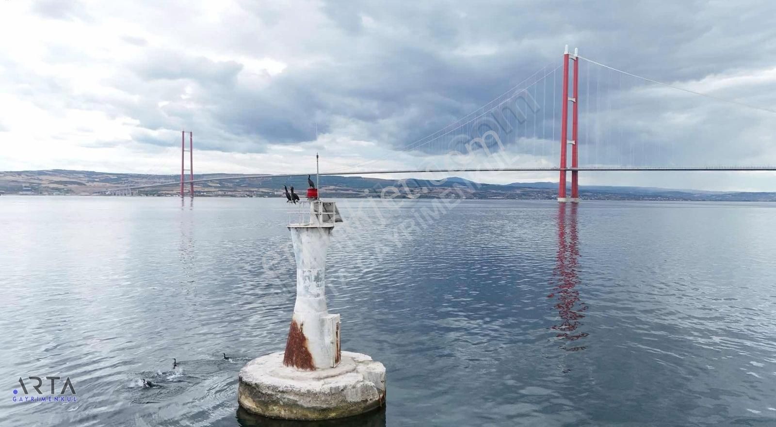 Gelibolu Sütlüce Köyü Satılık Tarla Arta Gayrimenkul'den Eşsiz Boğaz Ve Köprü Manzaralı Arazi