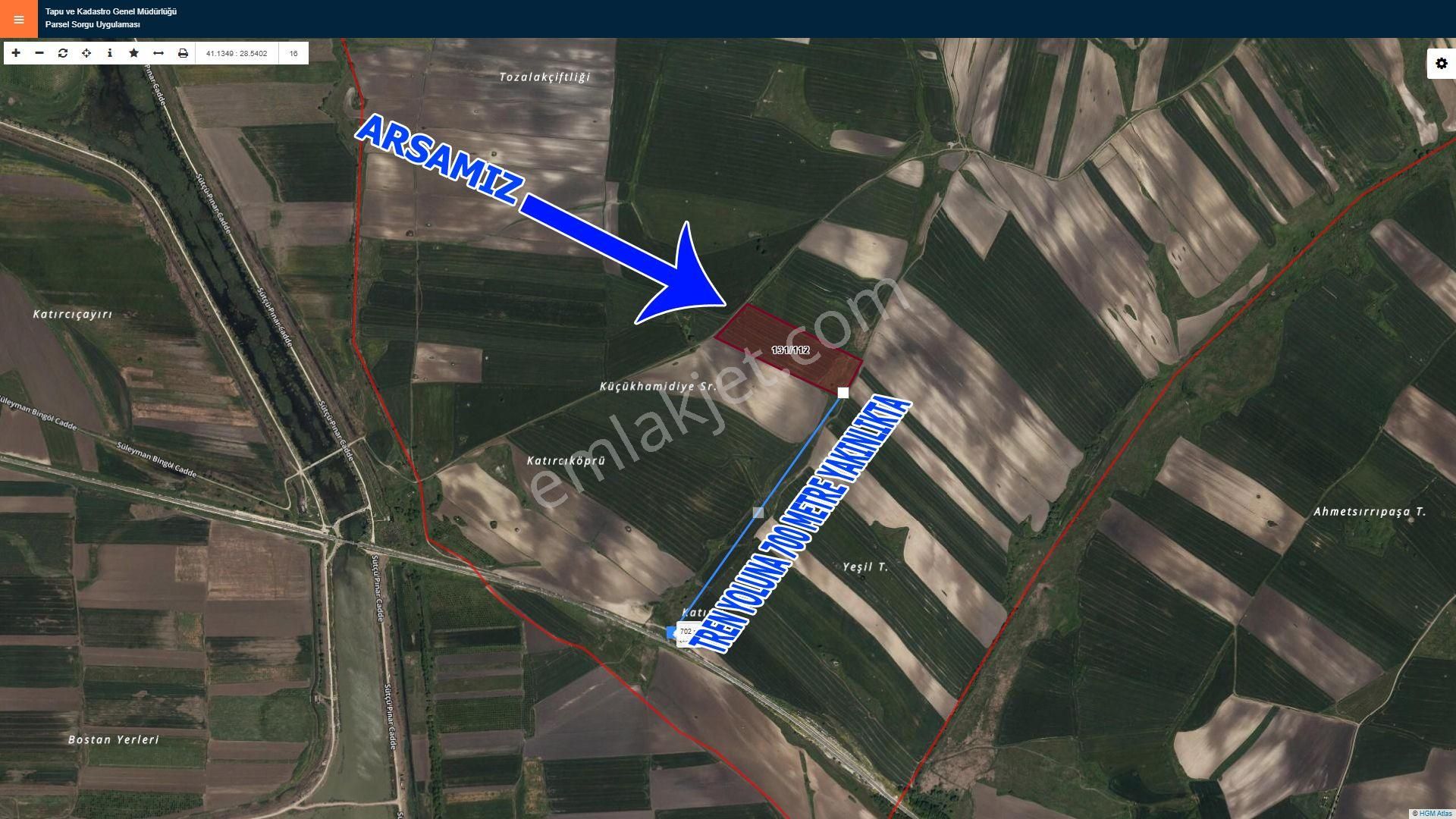 Çatalca Nakkaşta Satılık Arsa , 830 M2 Hisseli Yolu Var - Görsel 3