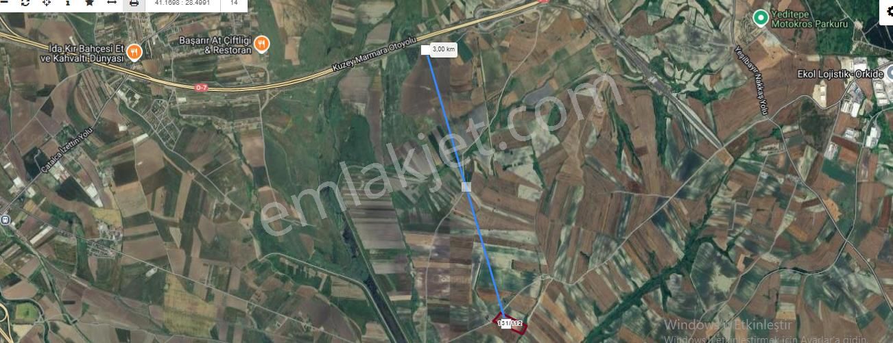 Çatalca Nakkaşta Satılık Arsa , 830 M2 Hisseli Yolu Var - Görsel 8