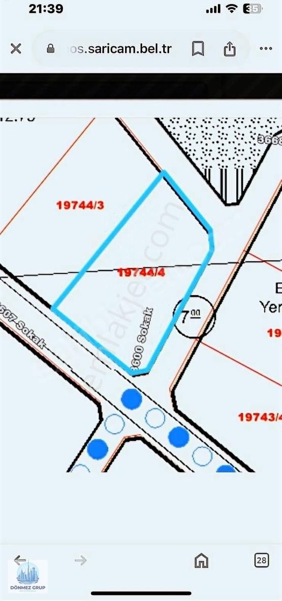 Sarıçam Beyceli Satılık Konut İmarlı Beycelide Kozan Yoluna 2. Parsel 0.90 Yoğunluklu 1 Dönüm