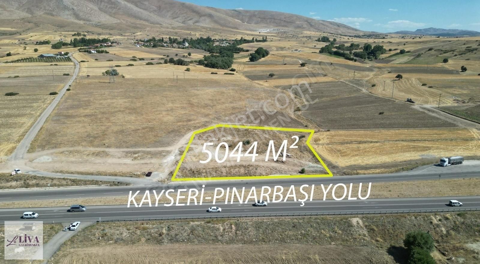 Pınarbaşı Solaklar Satılık Ticari İmarlı Ana Cadde Üzerinde 5044 M² Ticari İmarlı Tarla