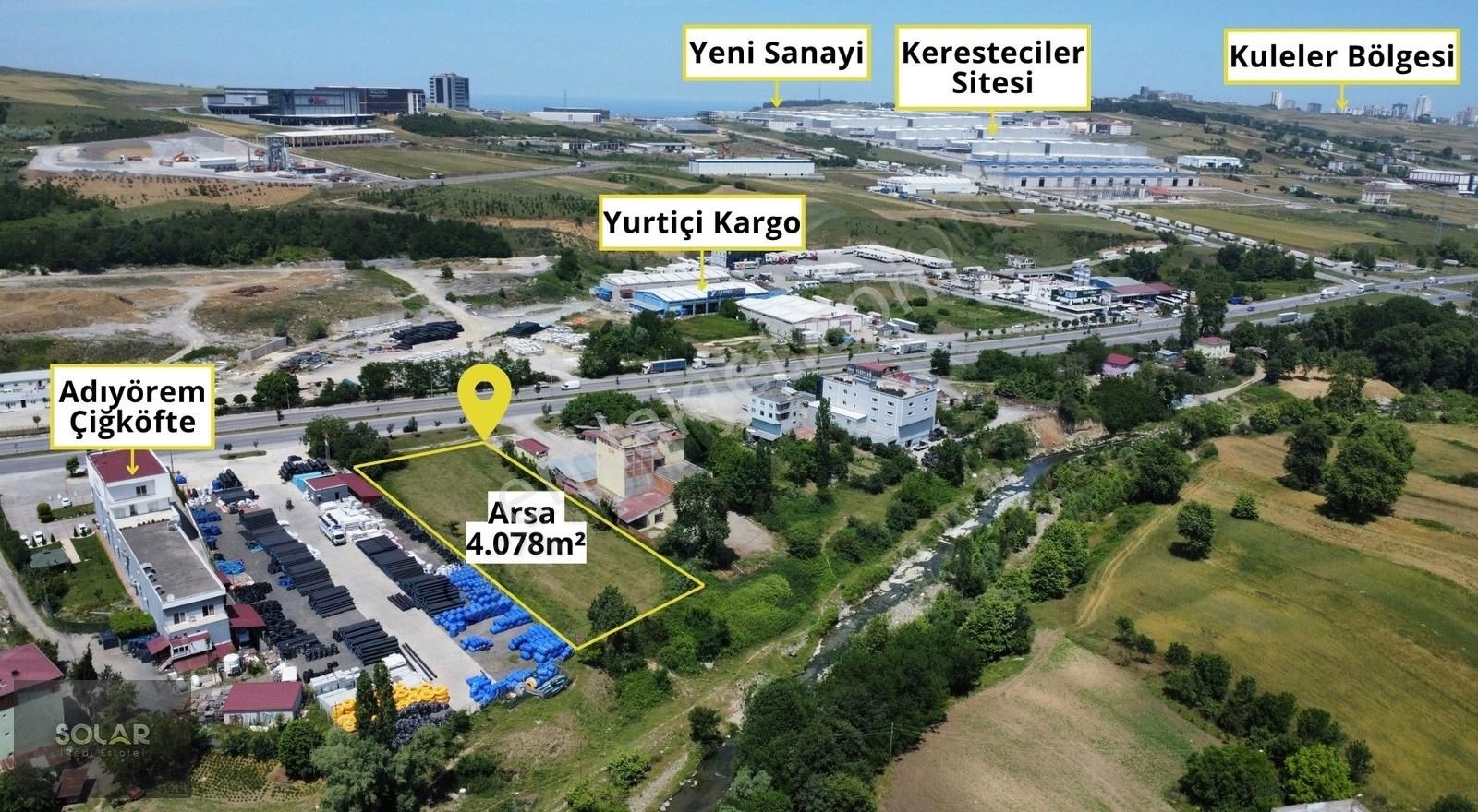 İlkadım Çivril Satılık Ticari İmarlı Toybelen'de Ankara Yoluna Cephe Tic. İmarlı Satılık Arsa