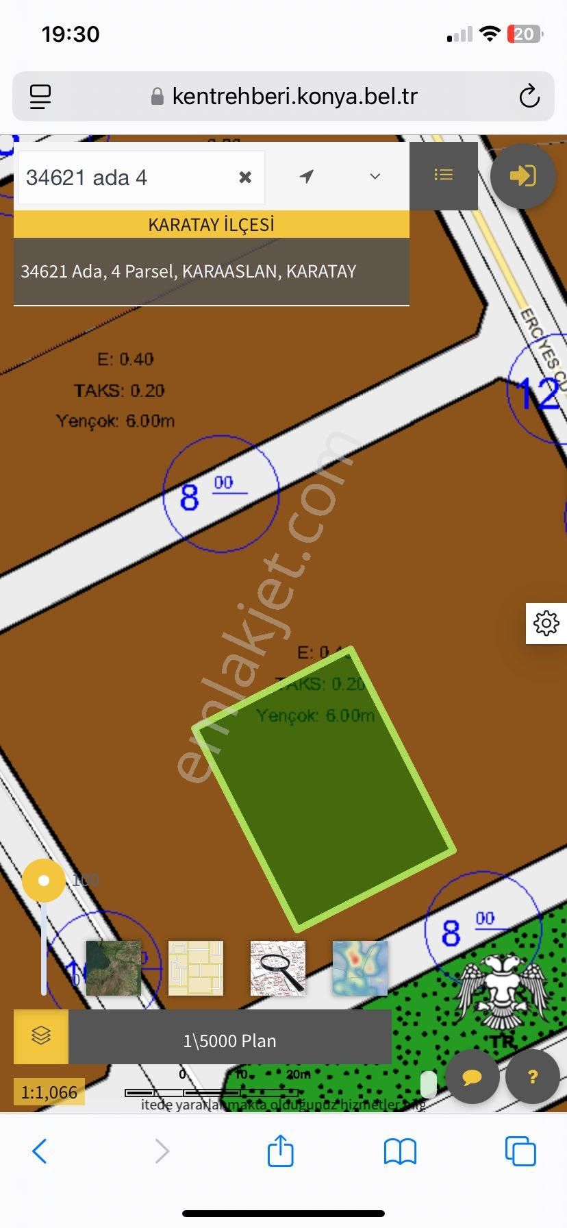 Karatay Karaaslanüzümcü Satılık Konut İmarlı Karaaslanda Satılık 1.170 M2 Müstakil. Kare Biçimli Arsa. Lütfen Açıklamayı Okuyunuz