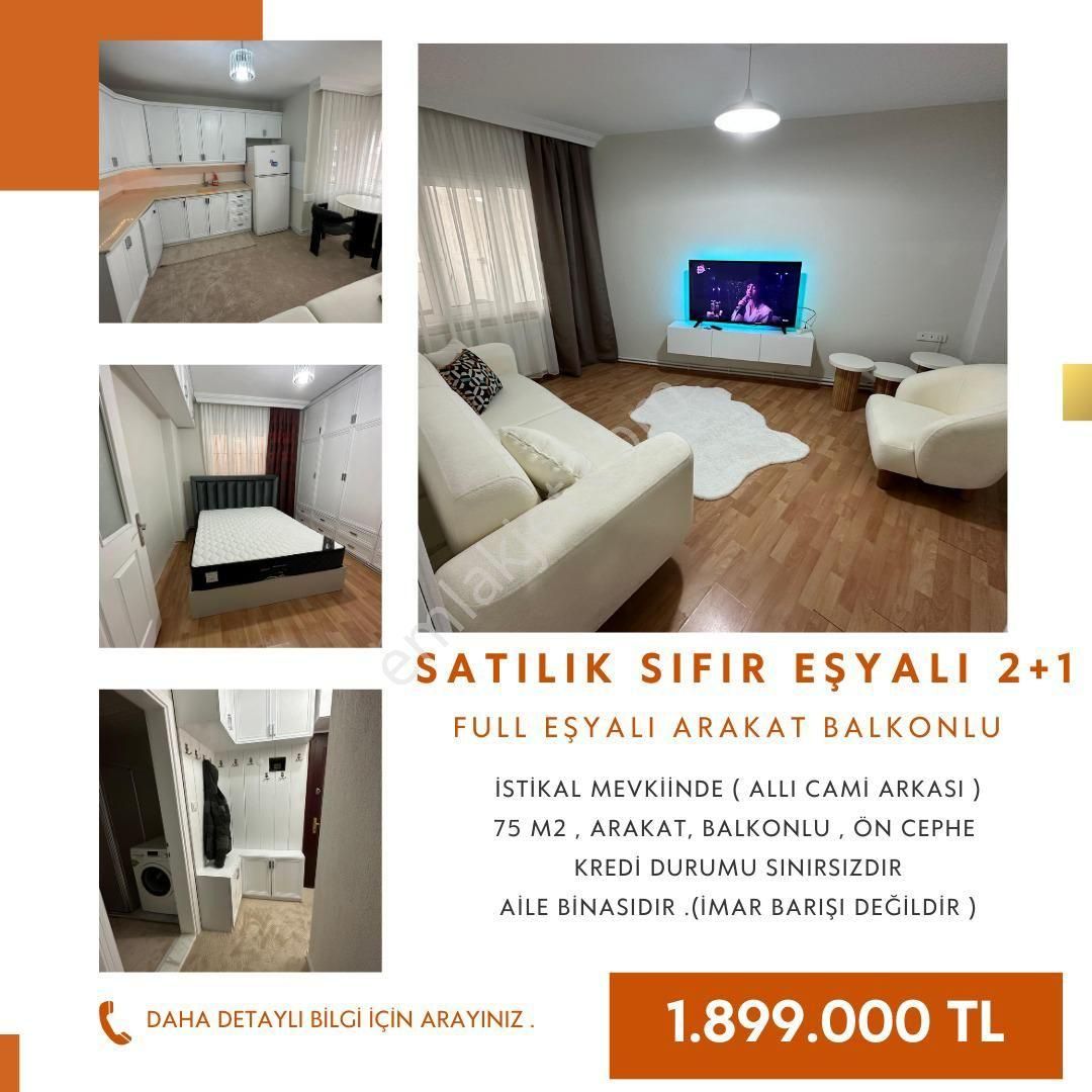 Pamukkale Fesleğen Satılık Daire İstiklal Caddesi Allı Camii Arkası 2+1* 75m2* Sıfır Eşyalı Apart Daire