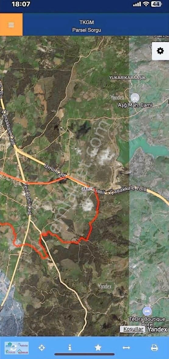 Ayvacık Ümmühanda Satılık İzmir Asfaltına Sıfır İmarlı Arsa - Görsel 6