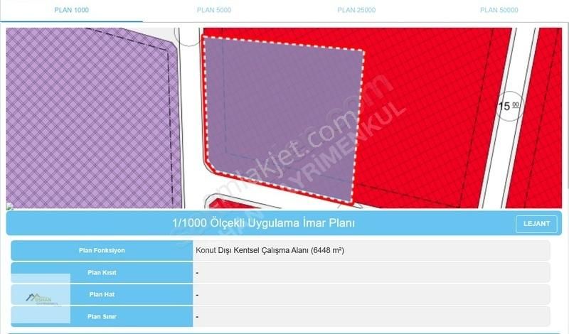 Başiskele Sepetlipınar Satılık Sanayi İmarlı Eshan'dan Yeniköyde 6448m2 Sanayi Arsası