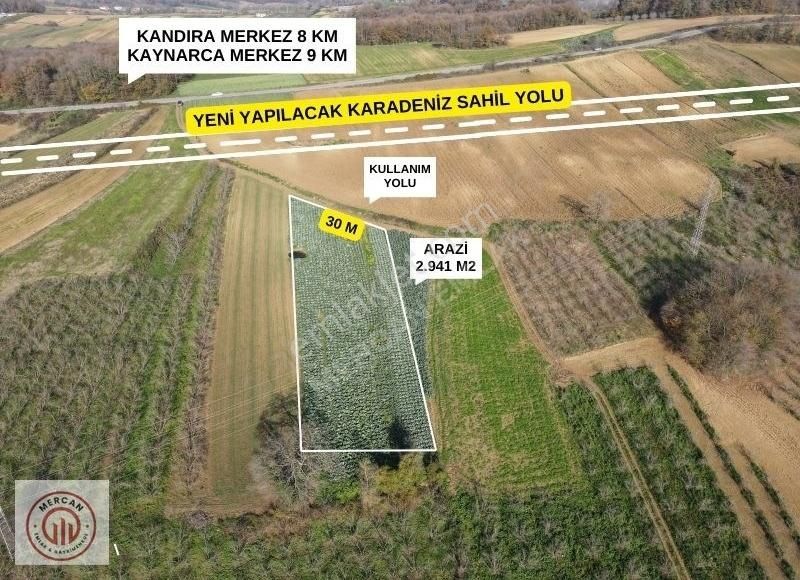 Kandıra Esentepe Satılık Konut İmarlı Kandıra Nefsiyadeşte 2941 M2 %5 İmarlı Karadeniz Sahil Y.cepheli