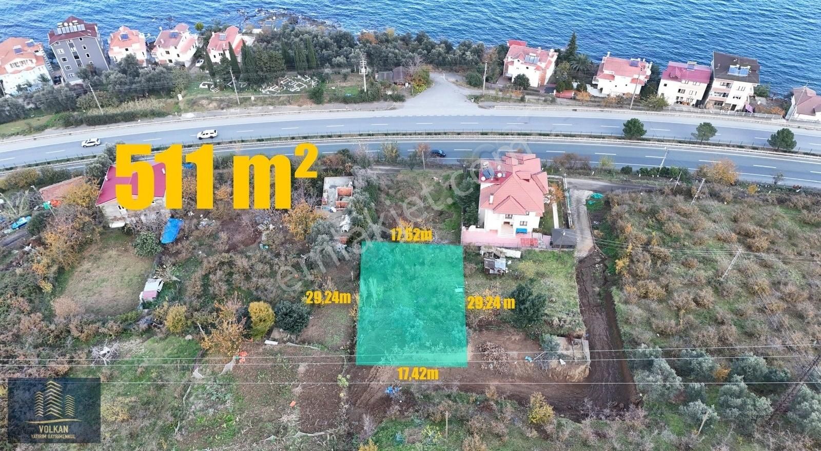 Akçaabat Mersin Satılık Tarla Vgy'den Akçaabat Mersin De Anayola 100m Mesafede 511 M²arsa