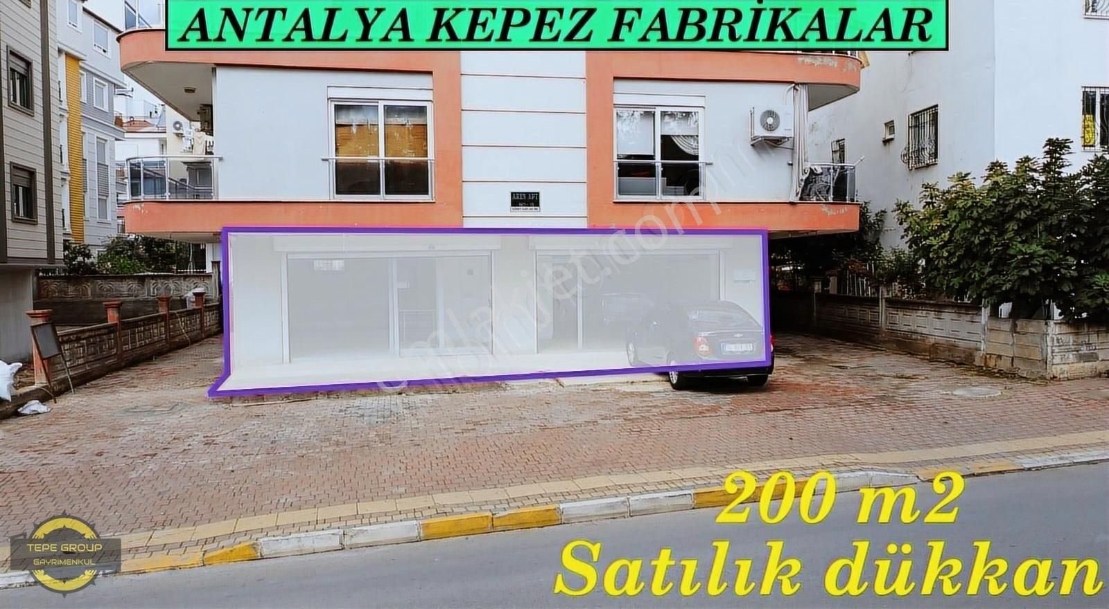 Kepez Fabrikalar Satılık Dükkan & Mağaza Fabrikalar Anacadde Üzeri Merkezi Konumda Satılık Dükkan Mağaza