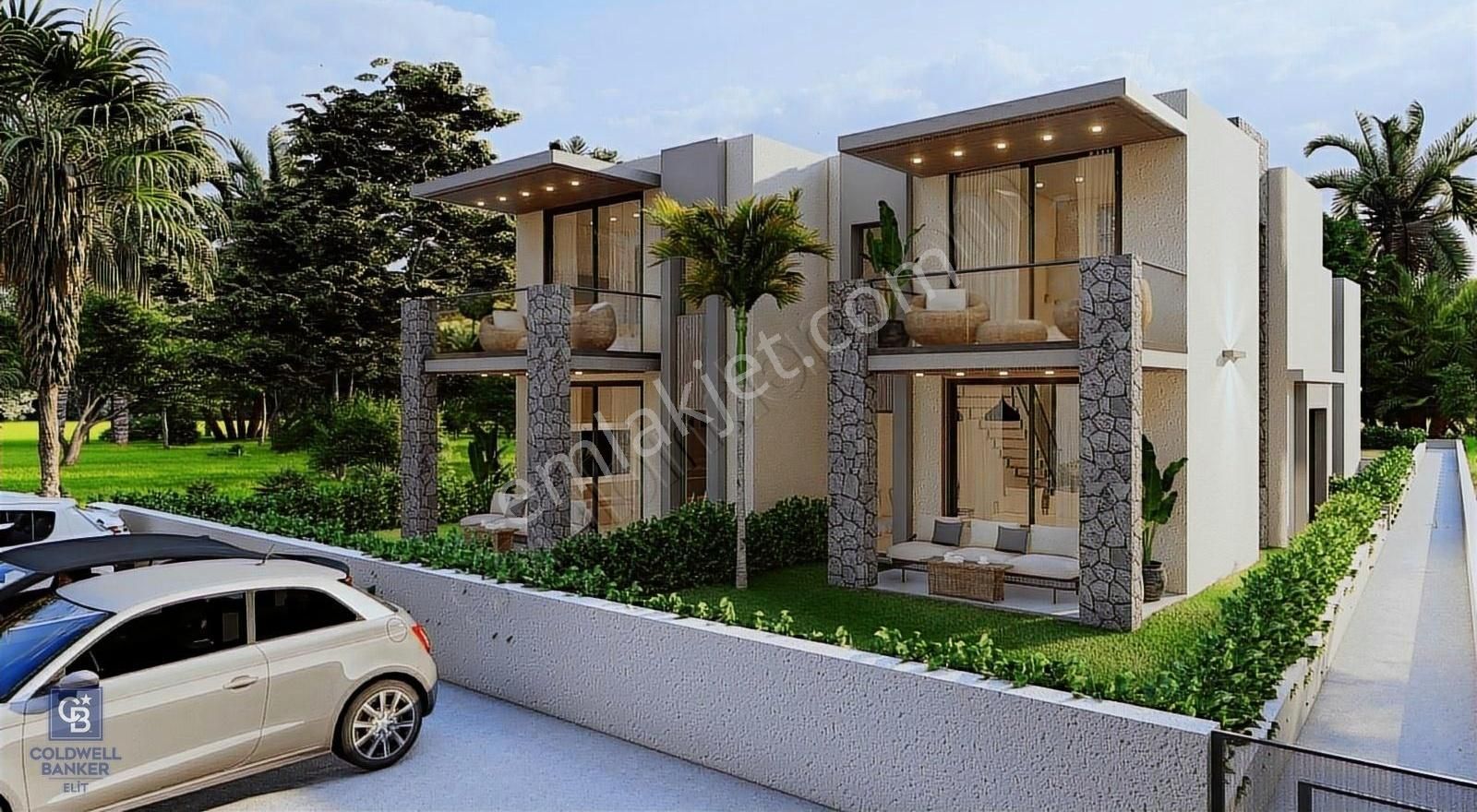 Bodrum Bahçelievler Satılık Villa Turgutreis Merkezde Projeden Satılık 3+1 Dubleks İkiz Villa