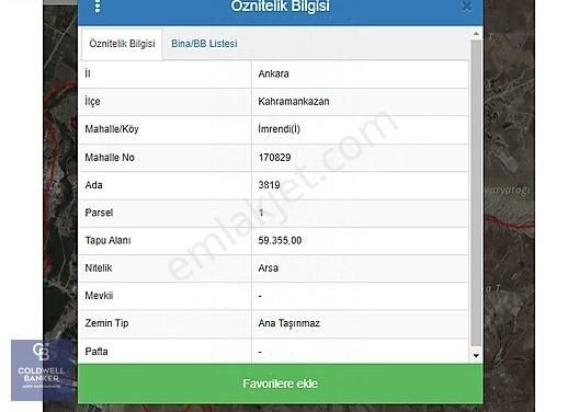 Kahramankazan İmrendi Satılık Konut İmarlı Kahramankazan İmrendi'de Satılık 600 M2 Hisseli Konut Arsası