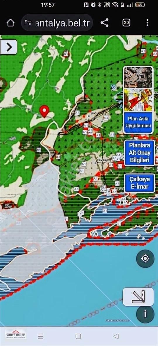 Kaş Sarılar Satılık Tarla Sarılar Mah. 3.275 M2. Çevre Yoluna Cepheli Tarla 7.000.000 Tl