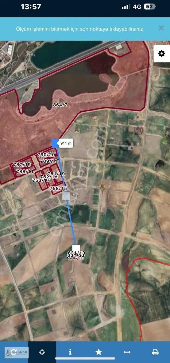 Tek Tapu Arsa 600 M2 Tel Örgülü - Görsel 3