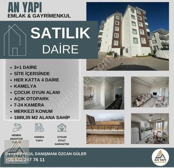 Adıyaman Merkez Cumhuriyet Satılık Daire An Yapı Emlak'tan Cumhuriyet Mah. De Satılık 3+1 Ara Kat Daire